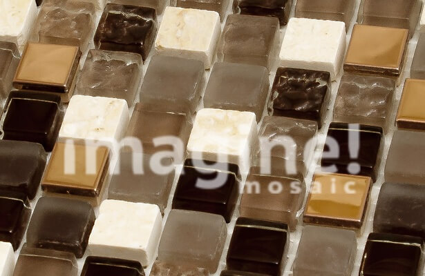 Плитка мозаика микс из стекла и камня Imagine - GHT47