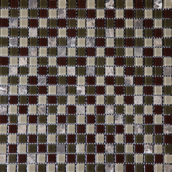 Плитка мозаика микс из стекла и камня Imagine - GS4117