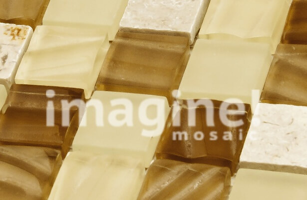 Плитка мозаика микс из стекла и камня Imagine - SBHT04
