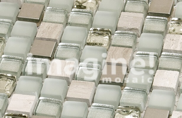 Плитка мозаика микс из стекла и камня Imagine - HS0190